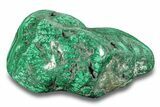 Flowery Polished Malachite Specimen - Congo #255243-1